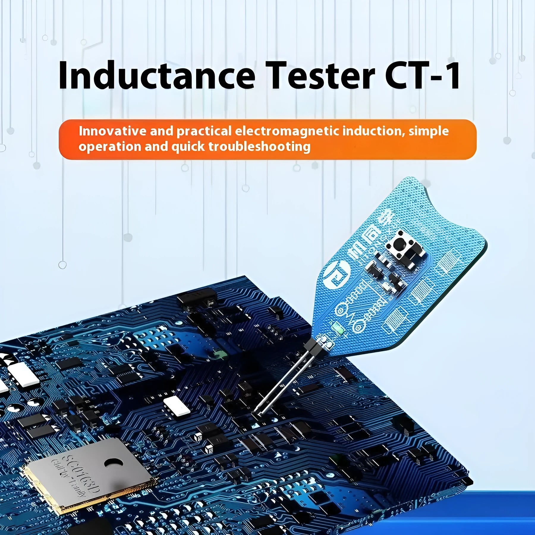 JTX electric inductance measuring tester for mobile phone repair, 70x30mm size