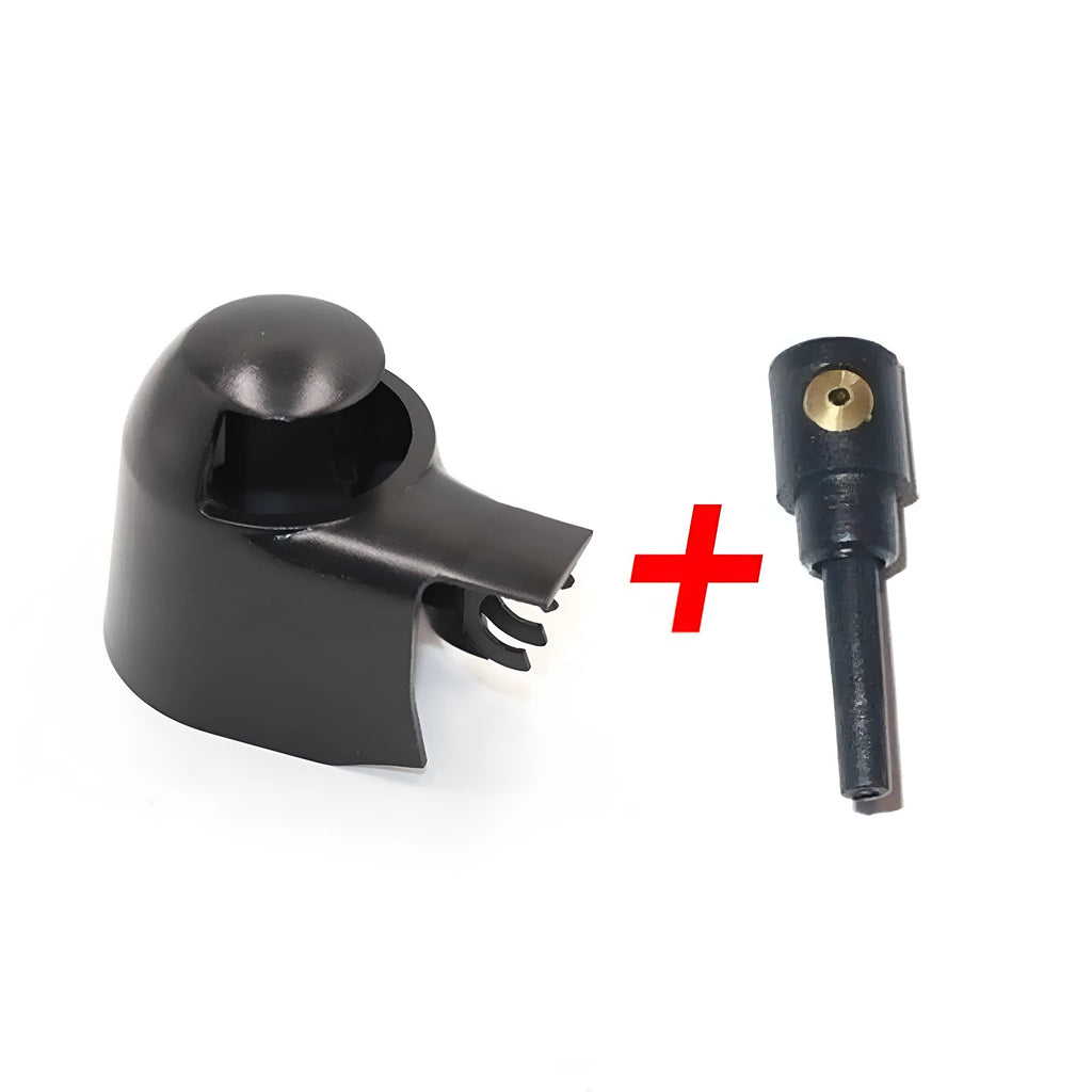 Black plastic Volkswagen rear wiper cover nozzle for Tiguan and Golf models