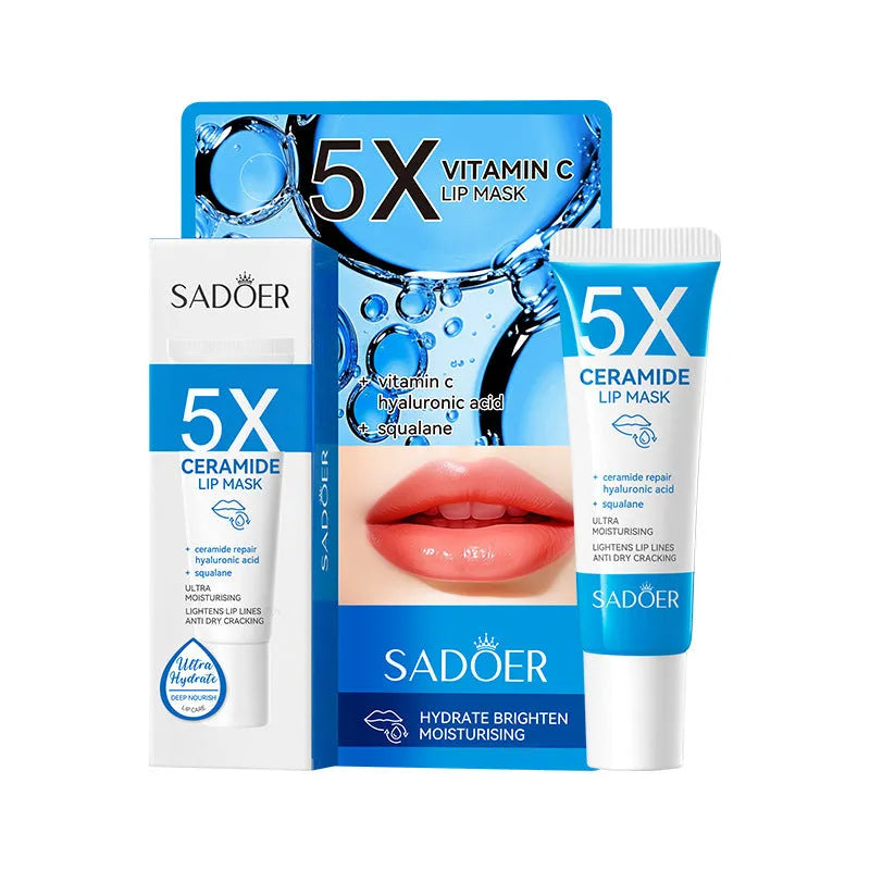 Pot of Nicotinamide, Ceramide and Vitamin C Lip Moisturising Mask, 10g