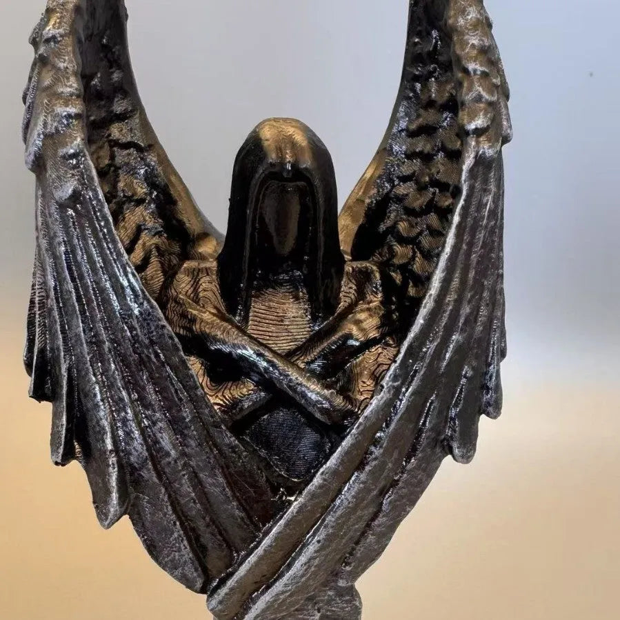 Dark Angel decorative resin statue figurine ornament on display.