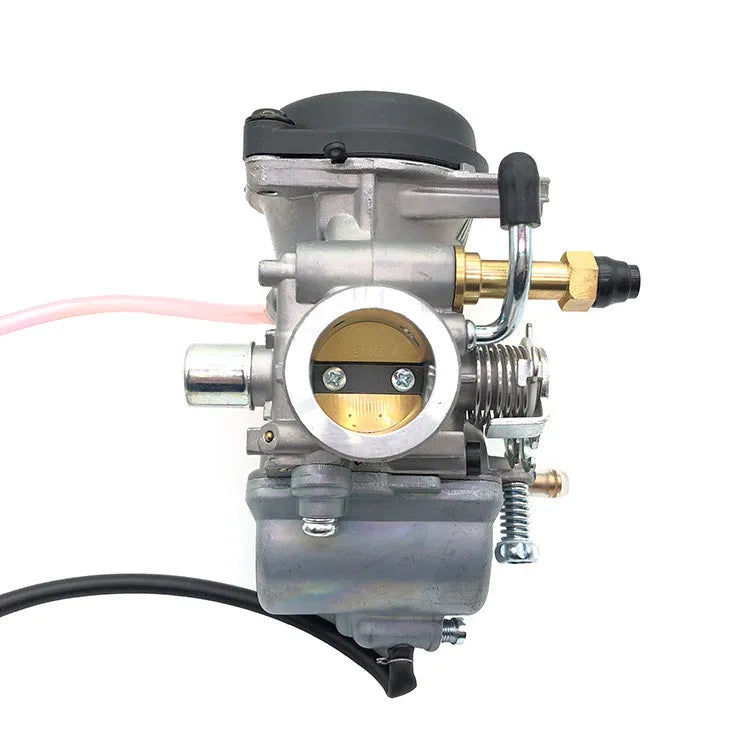 Motorcycle carburetor for Wang Diaobao HJ125K-2, GX125, and GS125 models with manual wire pull damper.