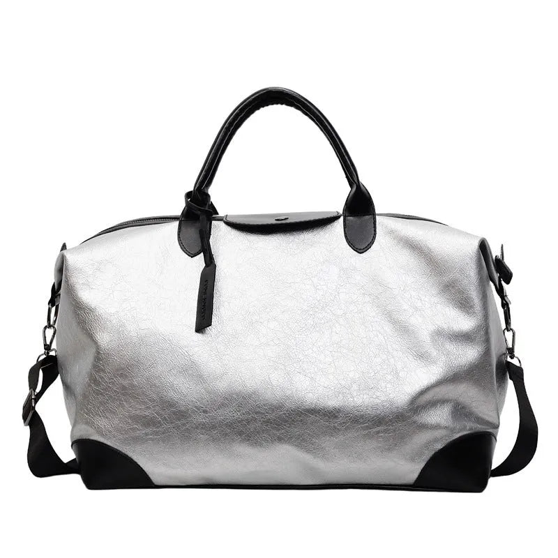 Black women's hand-carry travel bag with 36-55 litre capacity for short trips