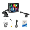 Black 7-inch wireless Carplay MP5 vehicle player with HD IPS screen and FM transmitter