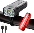Black KX12DF digital bicycle headlight with display screen mounted on 360-degree quick-release bracket.