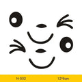 Reflective cartoon car stickers pair with cute eyes design on PET material for vehicle customisation