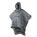 Adult outdoor cloak sleeping bag in Army Green colour with nylon fabric and hollow cotton filling