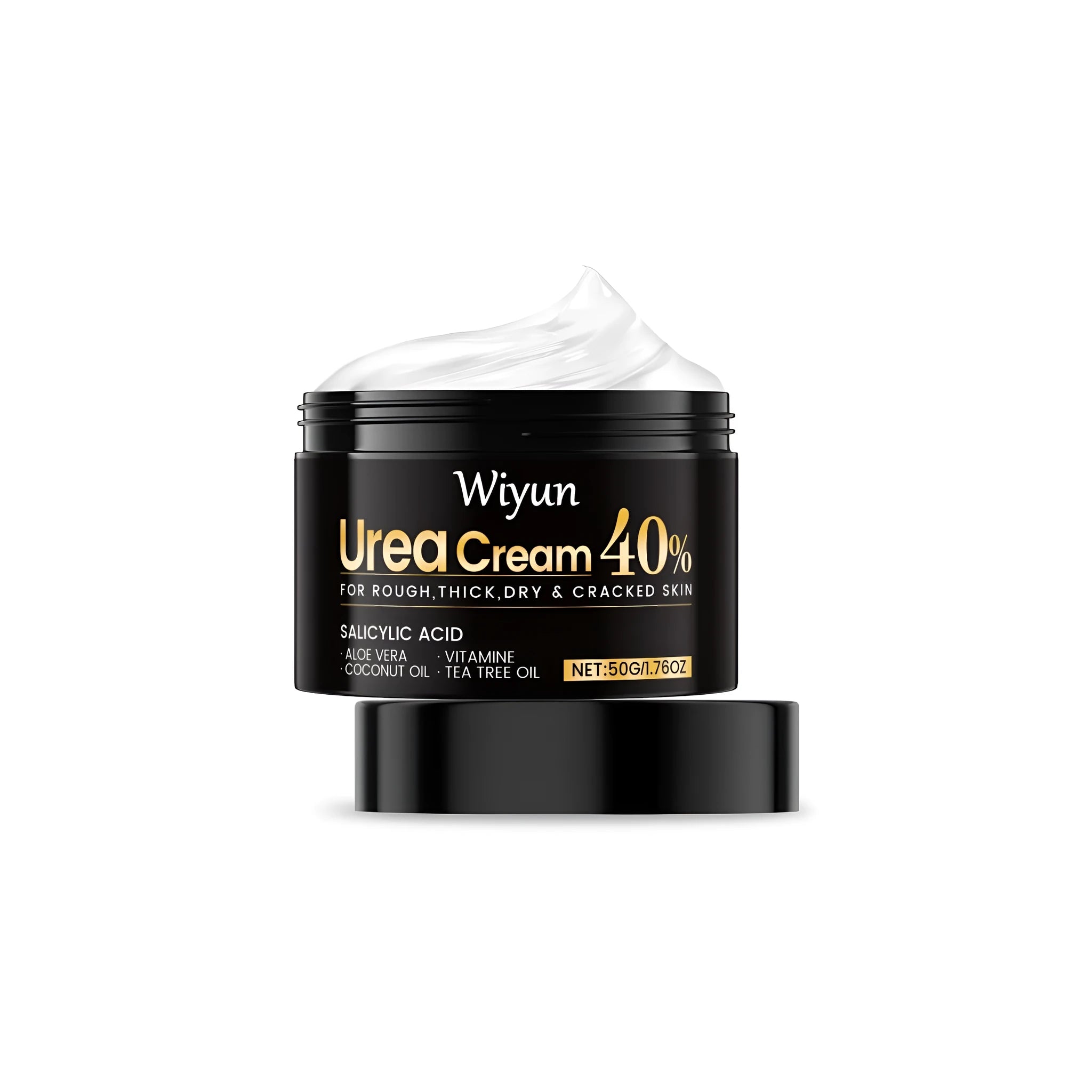50g tube of urea moisturising cream for hands and feet treatment.