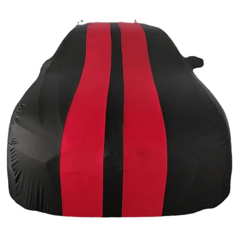 Elastic car cover for Ford Mustang vehicle in multiple colour options