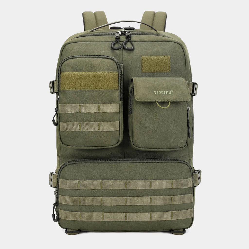 17-inch waterproof tactical backpack in Army Green colour with 20-35L capacity for outdoor sports