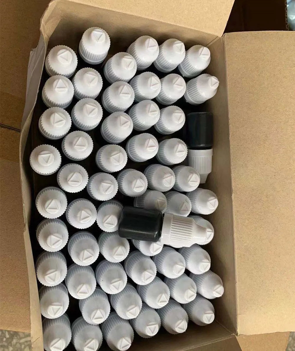 A 5ml bottle of black quick-dry confidentiality seal ink for security stamping.