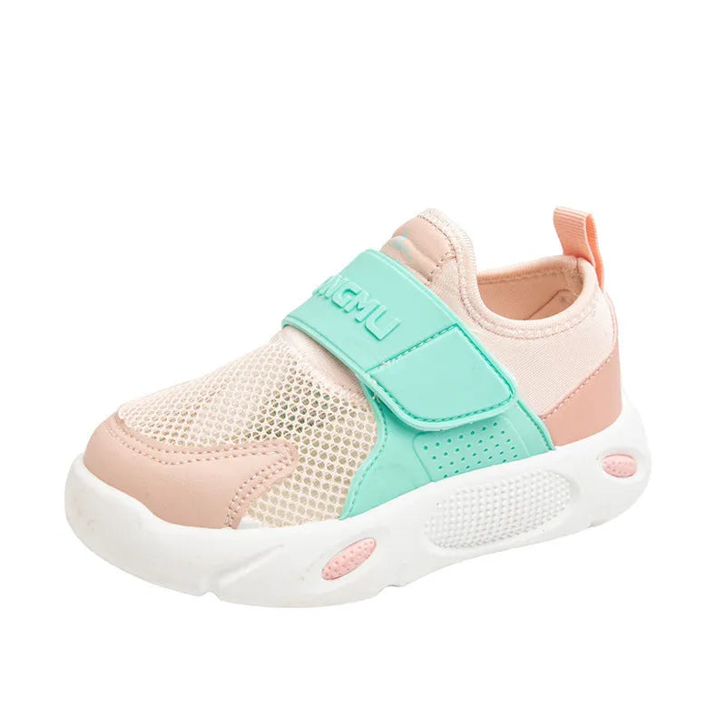 Boys slip-on lightweight soft sole breathable shoes in colour options with rubber sole and PU upper