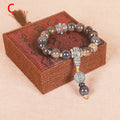 Men's gradient ceramic chain bracelet in coloured glaze with six colour types.