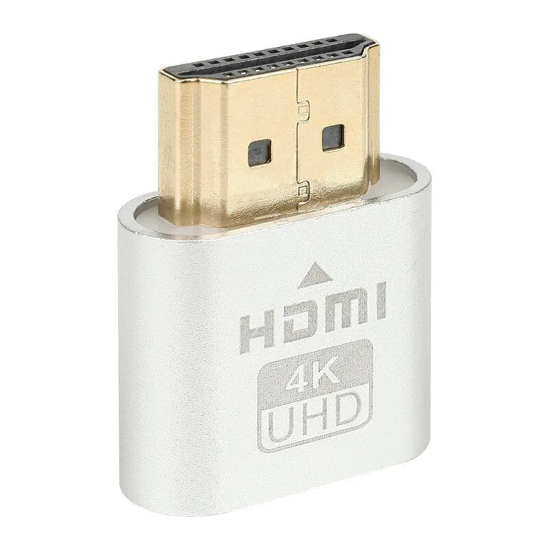 HDMI virtual display dongle with 26.5mm connector in multiple interface colour options