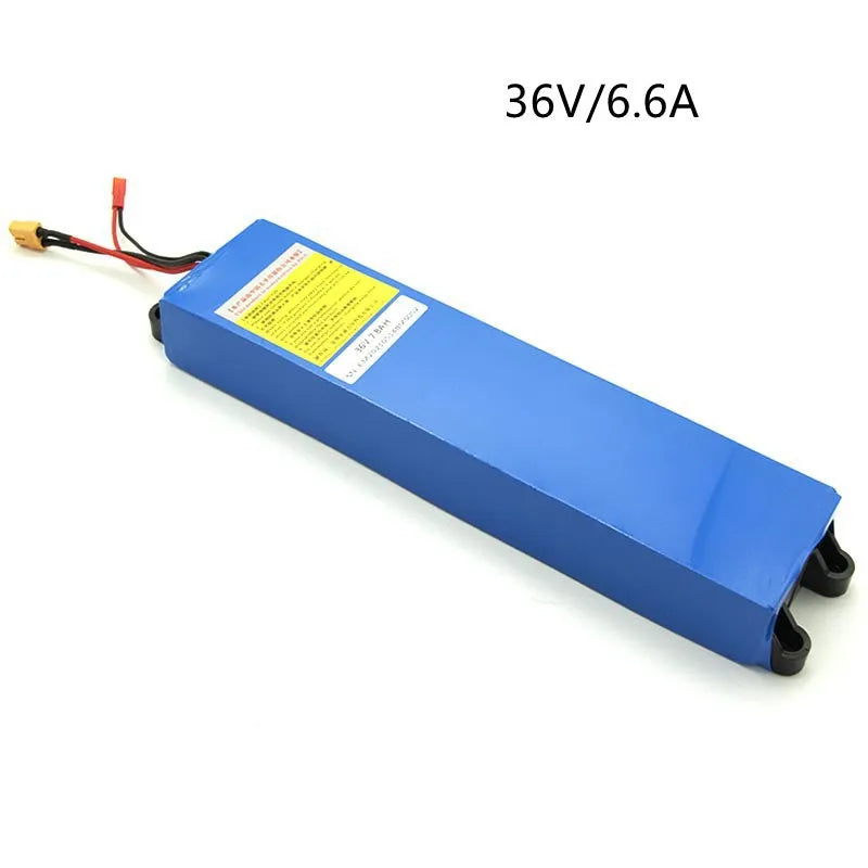 36 volt lithium battery pack for electric scooter with 6.6A, 7.8A and 10.4A capacity options