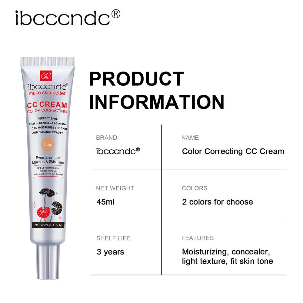 Erborian Centella Asiatica CC cream tube in dark and light colour correcting shades.