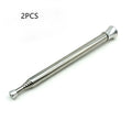 Stainless steel telescopic camping fire blower extended to 63.5cm, lightweight 26g, 6 sections