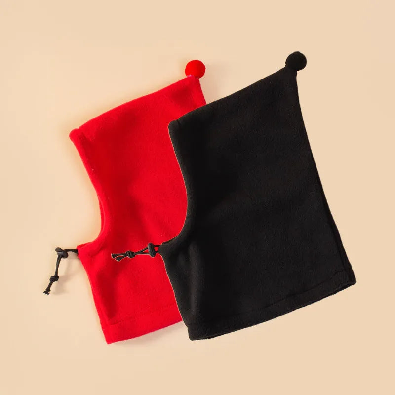 Bear themed cloth pet headdress with rabbit ears on a dog, available in leopard, black, and red.