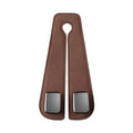 Car seat hook with alloy metal construction and suede protection in black colour