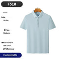 Men's solid colour cotton short sleeve shirt on a hanger, showing loose fit and summer work style.
