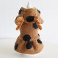 Polka dot elk pattern pet clothes for dogs and cats in skirt and four-leg styles
