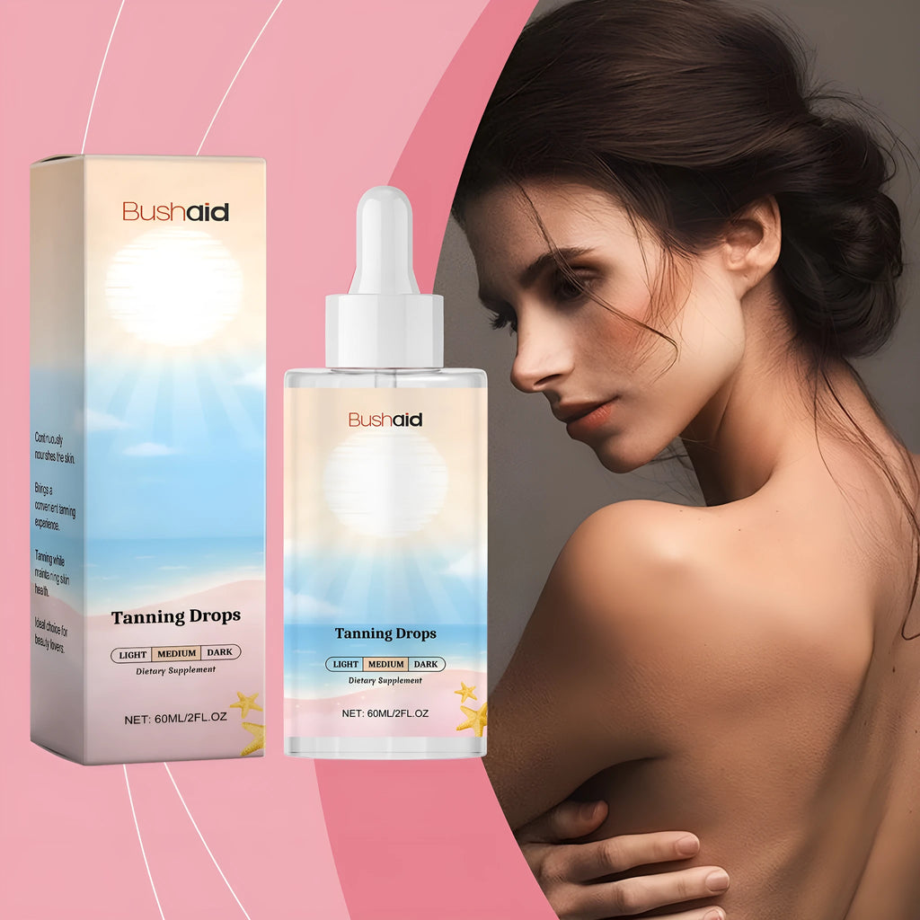 No Sunlight tanning drops in a 60ml pump bottle for face and body application.