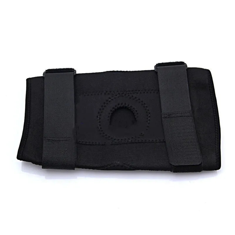 Medical meniscus recovery steel brace knee support in black free size, diving material