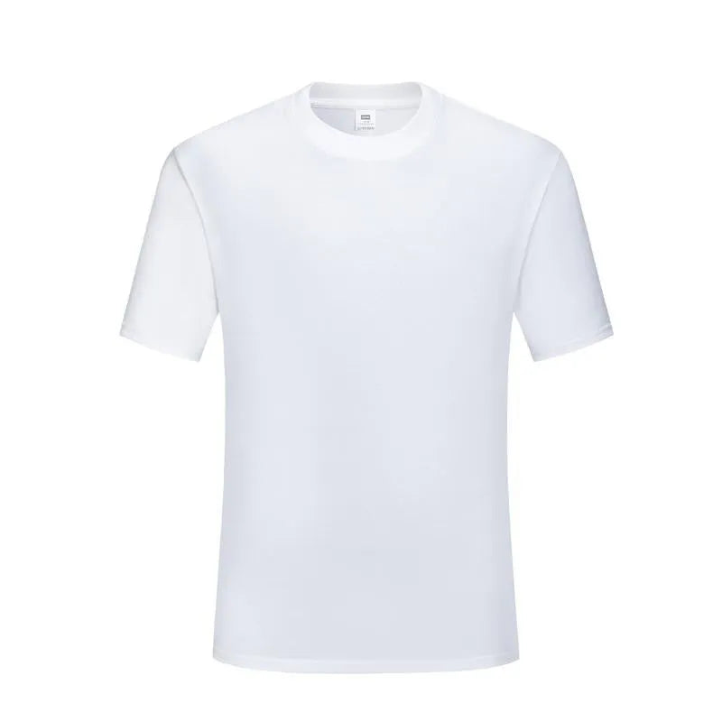 Cotton slim fit T-shirt with round neck and short sleeves in black colour