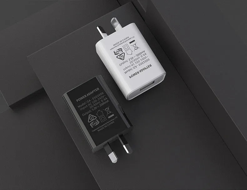 White Australian Standard USB phone charger with a single USB port and Australian plug