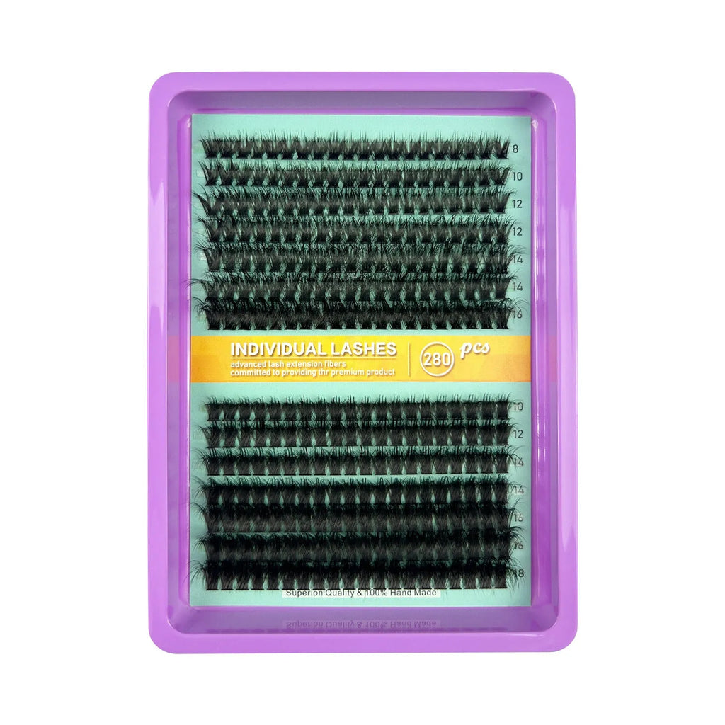 Creative large capacity messy eyelash mixed box with high imitation material false lashes measuring 13.7cm