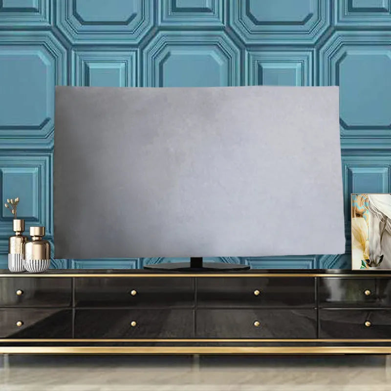 National style velvet fabric TV cover for LCD televisions in various sizes and colours.