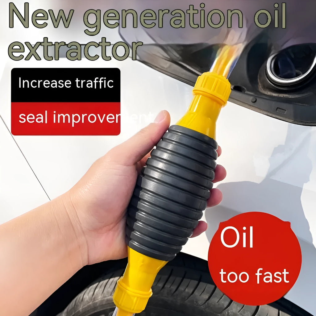 Car manual oil suction pipe set showing flexible tubing for emergency fluid extraction