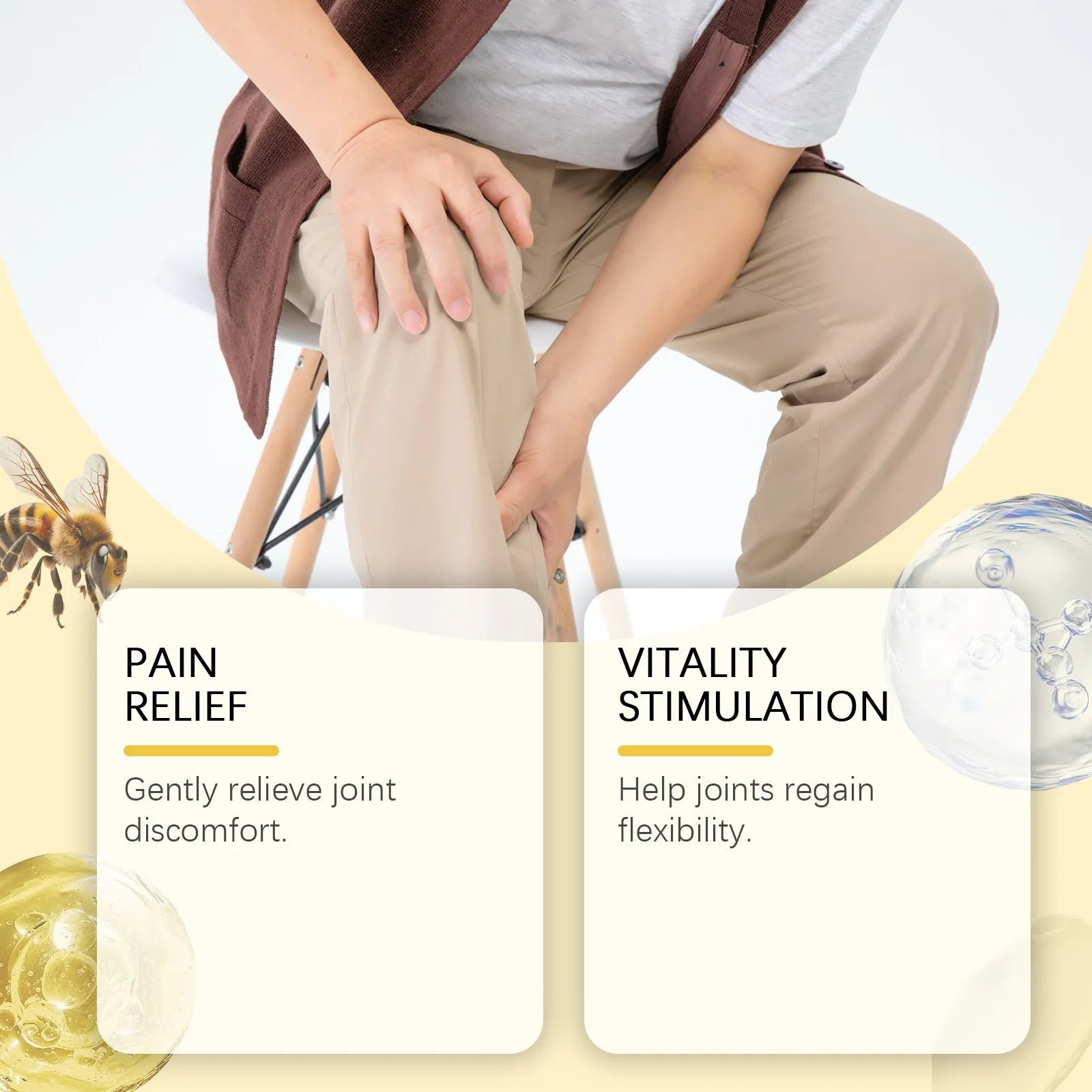 50g tube of Joint Neck Cream with bee venom and chondroitin ingredients.