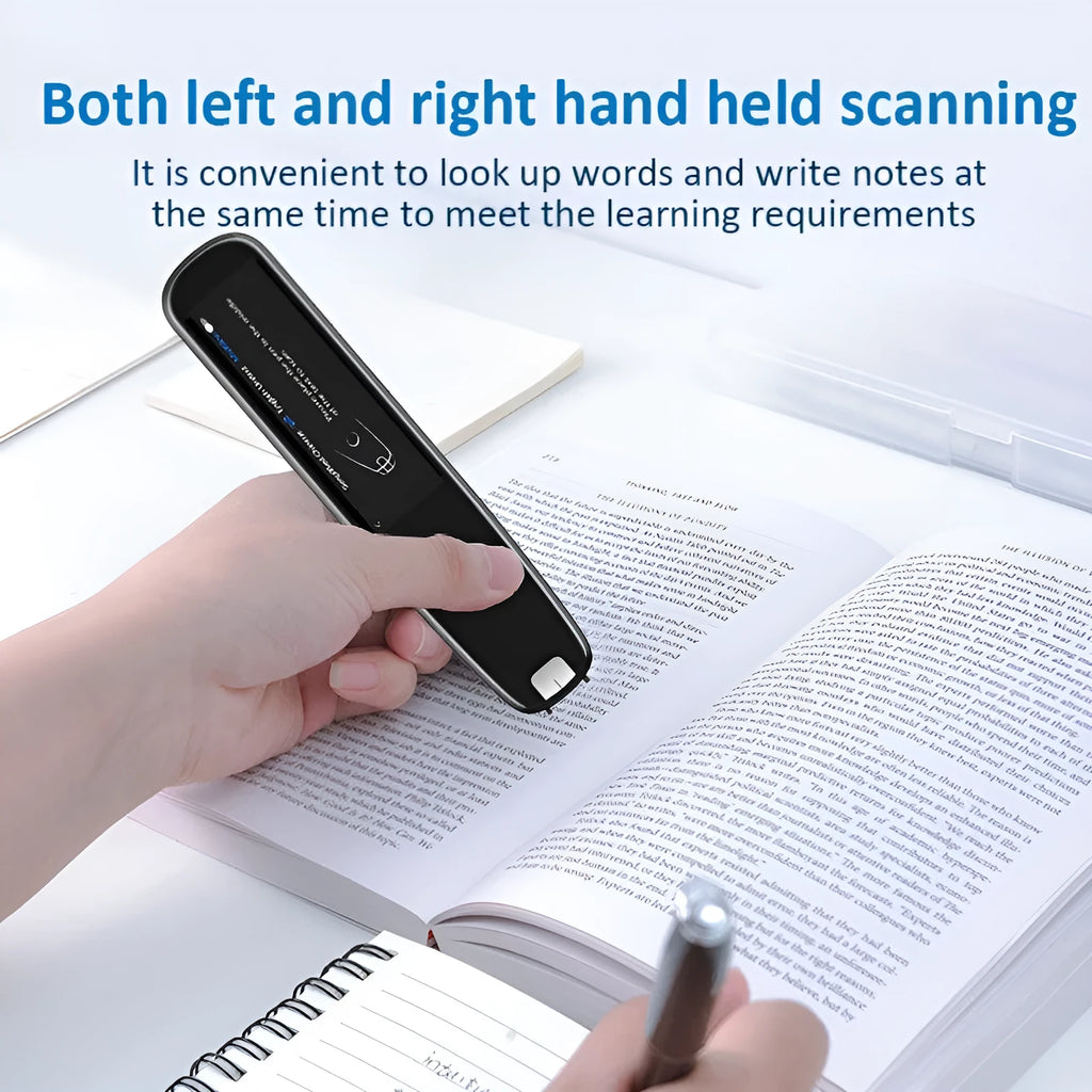 Offline scanning translation pen S3 Black with zinc alloy body, buttons and touch screen