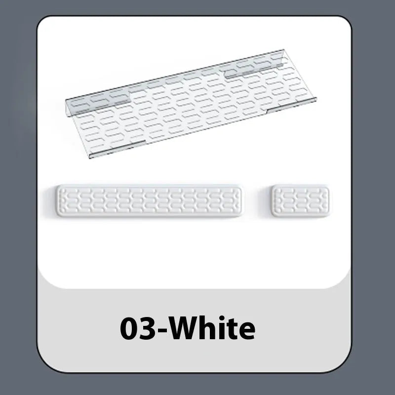 Double-sided keyboard and mouse pad with memory foam wrist support in assorted colours