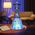 Colourful cartoon Christmas tree LED light decoration measuring 20cm high