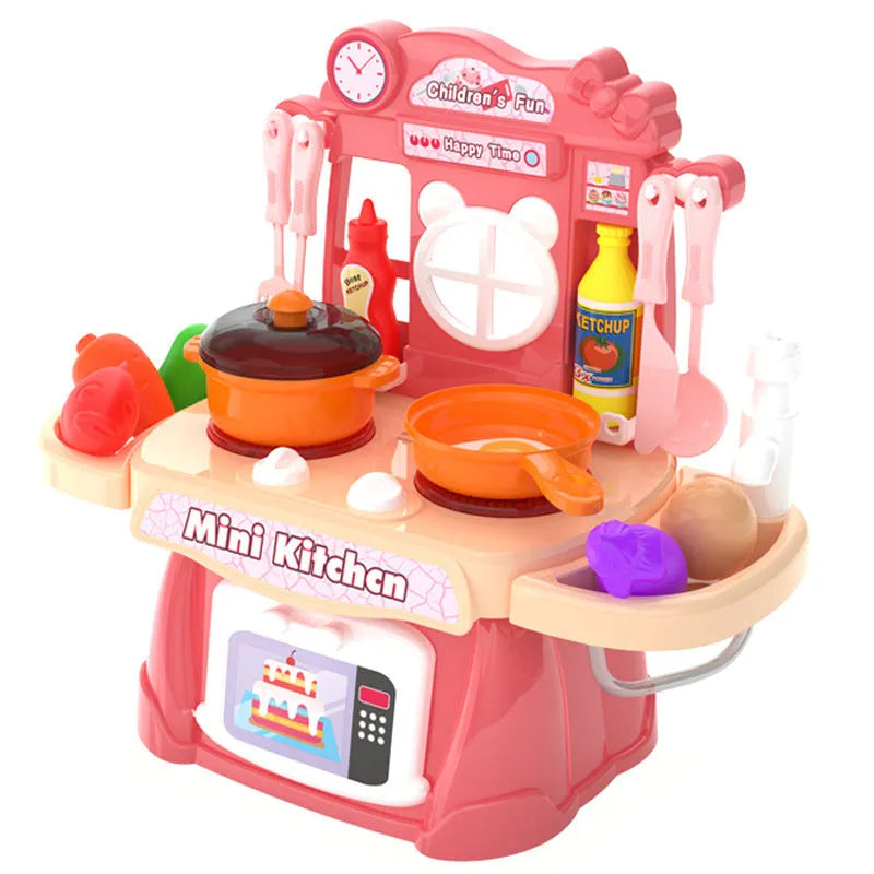 Plastic simulation kitchen toy for children's imaginative role play