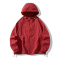 Outdoor sports coat jacket in nylon blend fabric available in multiple colours including beige, black, gray, navy blue, pink, purple, and wine red