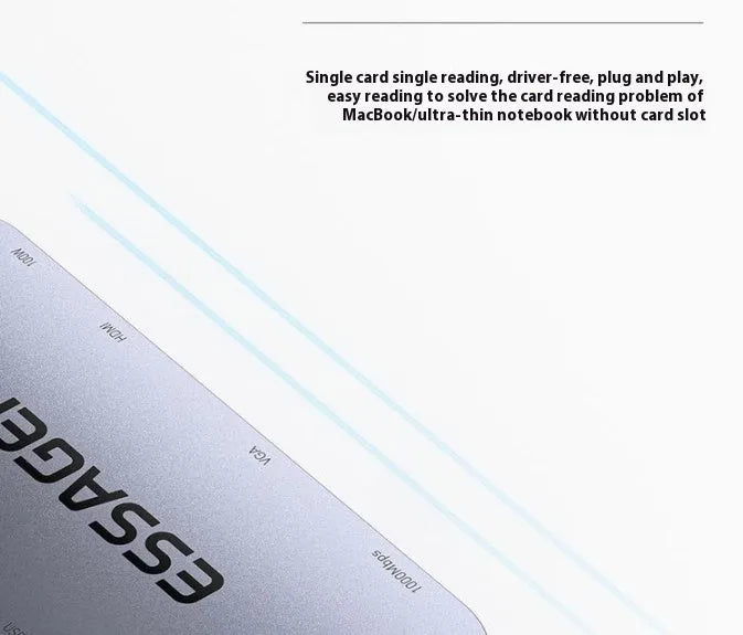 11-in-1 USB-C expansion dock hub with Gigabit Ethernet port and 20cm cable