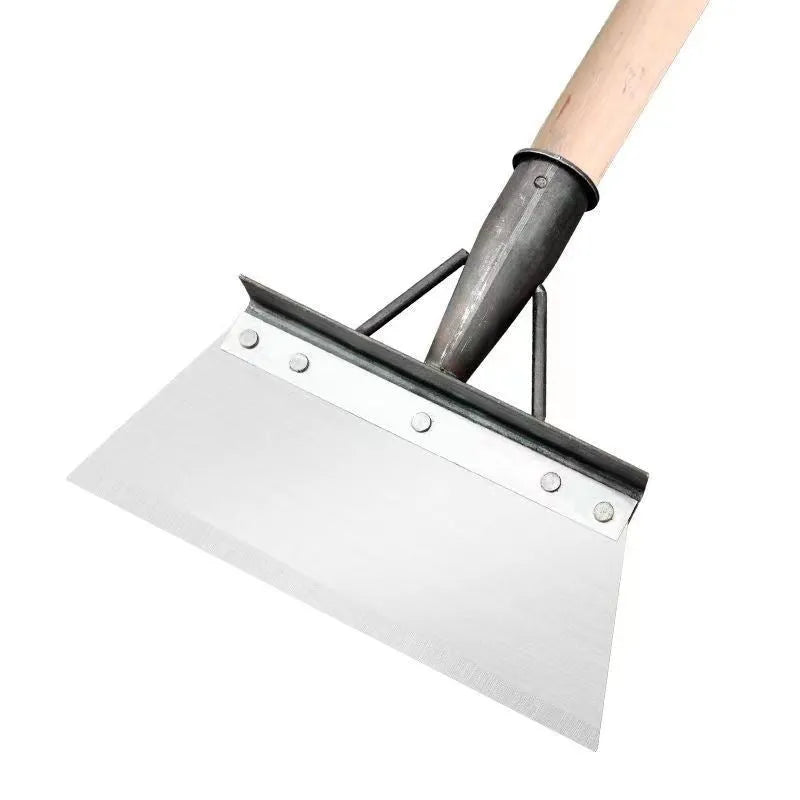 Manganese steel multi-functional cleaning shovel with a thickened tool steel blade.