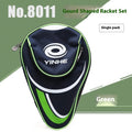 Nylon gourd bat bag for table tennis paddle in black and silver colour option