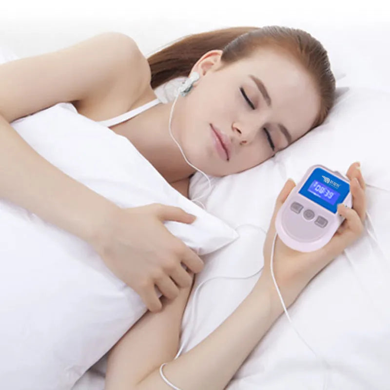 HSM04 white low frequency pulse therapy instrument for sleep aid with USB connection