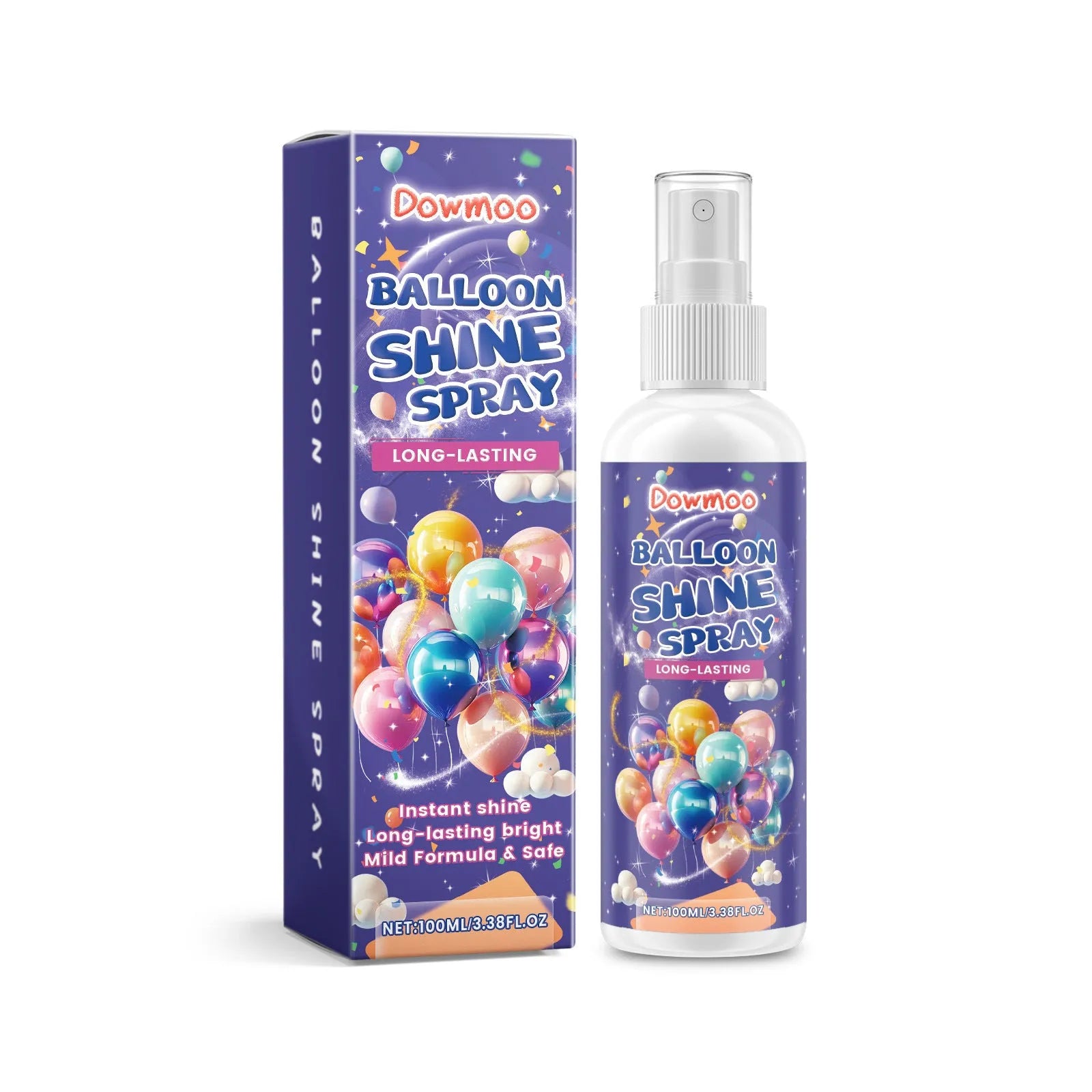 100ml balloon surface texture spray bottle for creating lustrous finish on party balloons