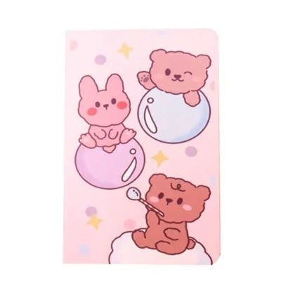 Cartoon-themed A5 notebook with 30 sheets, showing one of eight design options.