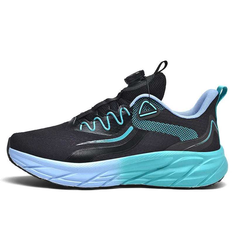 Mesh breathable sports shoes low top lace up for men women cushioned sole non slip white green black purple white orange