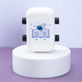 Children's educational maths practice seal set showing four colour options for arithmetic operations