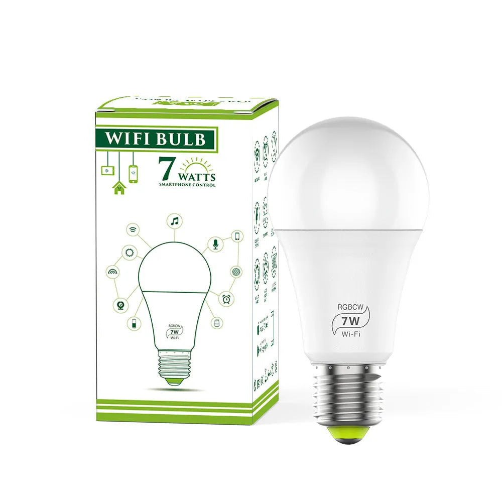 LED Smart Wi-Fi light bulb with Alexa and Google voice control, colour changing features
