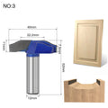 Carbide face milling cutter head for wooden door frame modelling with 31mm ball diameter and 12mm shank