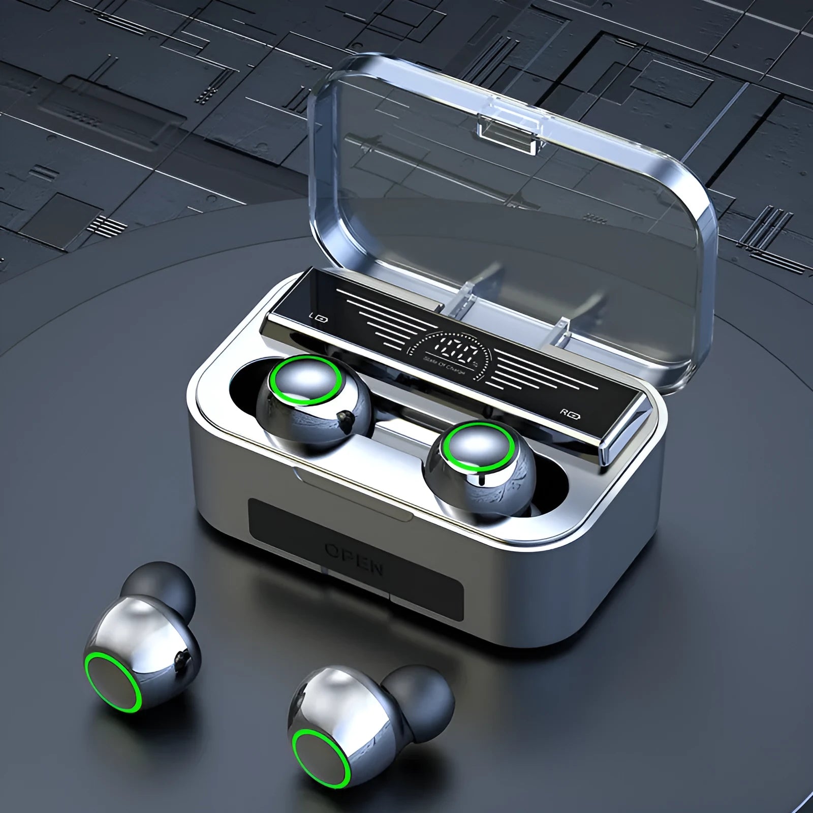 Bluetooth TWS earbuds with touch controls and 10m wireless range