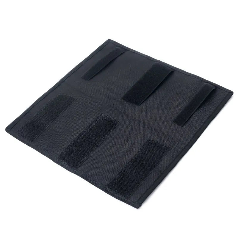 Black 1000D nylon sun visor organizer 36x35cm with CD pocket on car visor