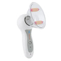 White plastic portable body massage vacuum cans anti cellulite massager device with interchangeable rollers